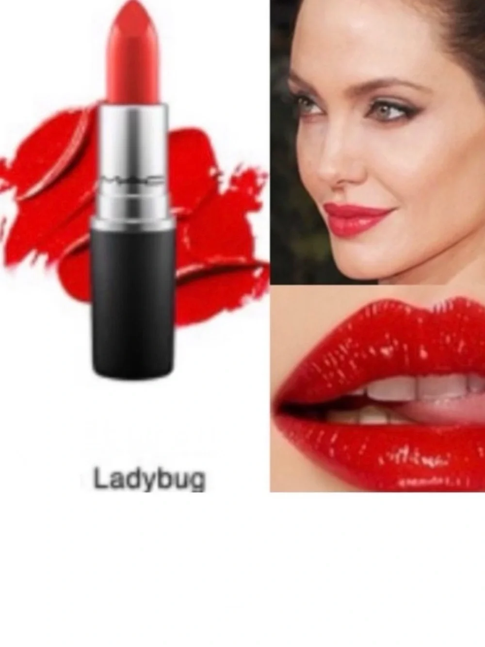MAC Cosmetics Lustre Sheer-Shine Red 510 Lady Bug Lipstick NIB